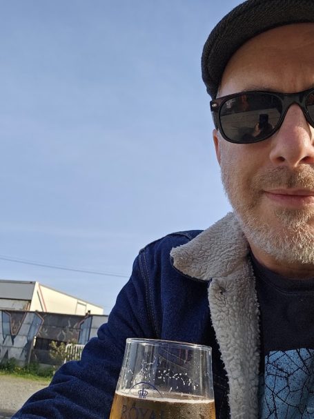 With a beer With a beer